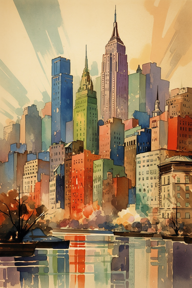 Lebhaftes Manhattan